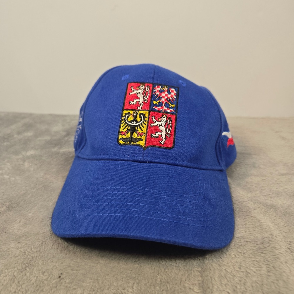 Czech Republic Coat of Arms Baseball Cap Blue Adjustable Hat Czechia Flag Lion
